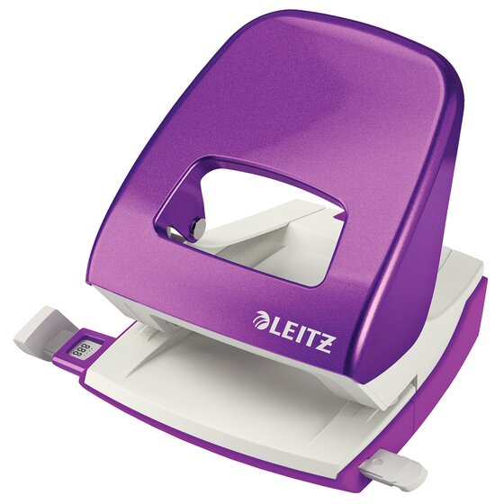 LEITZ NEXXT WOW 2-Hole Punch – 30 Sheets, Purple