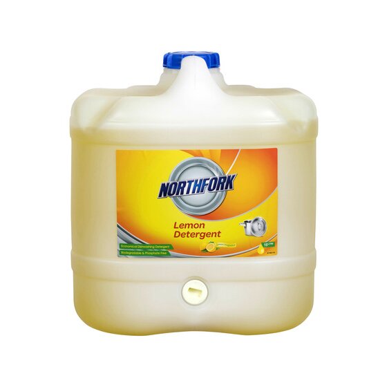 Northfork Lemon Dishwashing Liquid 15L – Bulk Hand-Wash Detergent for Kitchens and Canteens