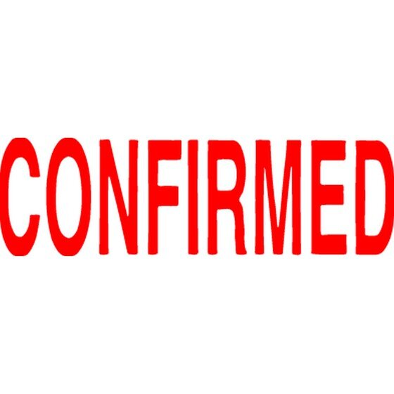 XSTAMPER CX-BN 1543 Pre-Inked CONFIRMED Stamp – Red, Re-Inkable