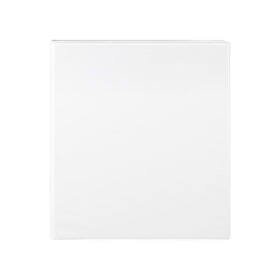 Marbig Clearview Lever Arch File – A4 Half Arch, White, 100% Recycled Board with Insert Cover
