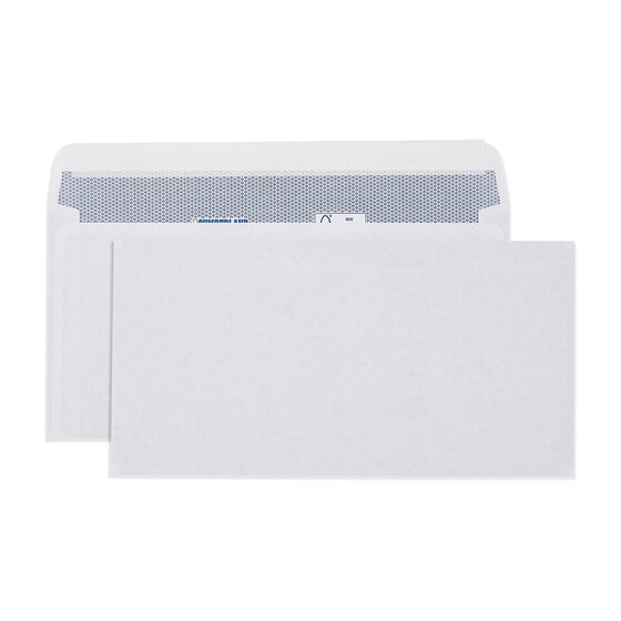 Cumberland Laser Envelope Plain 90gsm DL (120 x 235mm) White – Box of 500