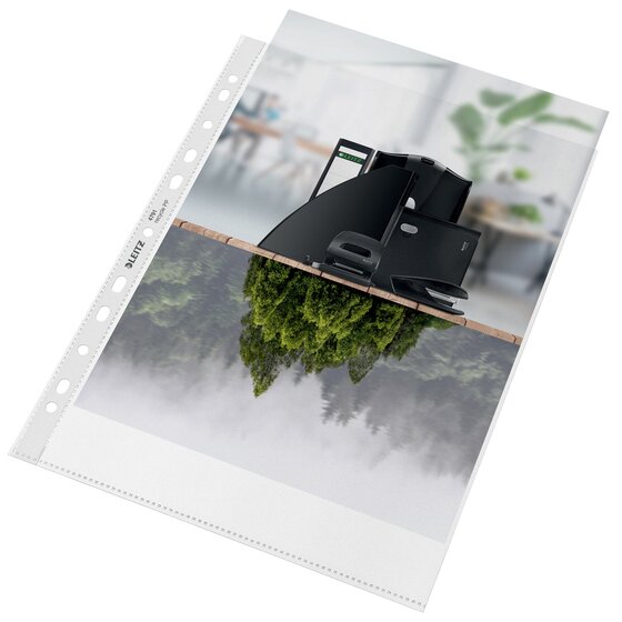 Leitz Recycle A4 Sheet Protectors – Box of 100 | 90% Recycled Plastic