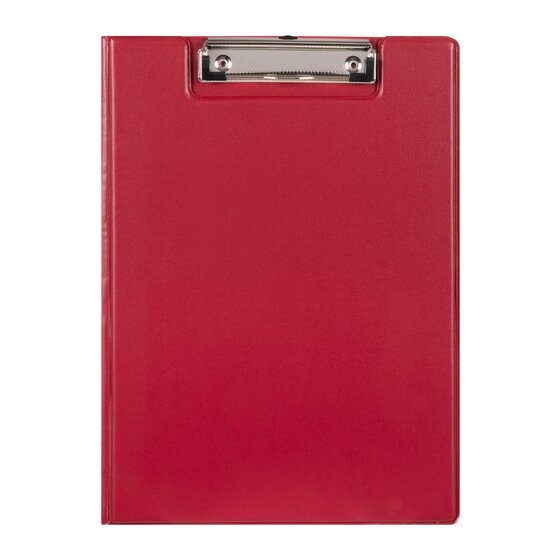 Marbig Clipfolder PP A4 Red – Durable Polypropylene Document Holder for Office, School & Home