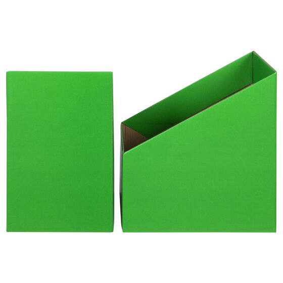 Marbig Book Box Large Green – Pack of 5 | Classroom & Office Storage