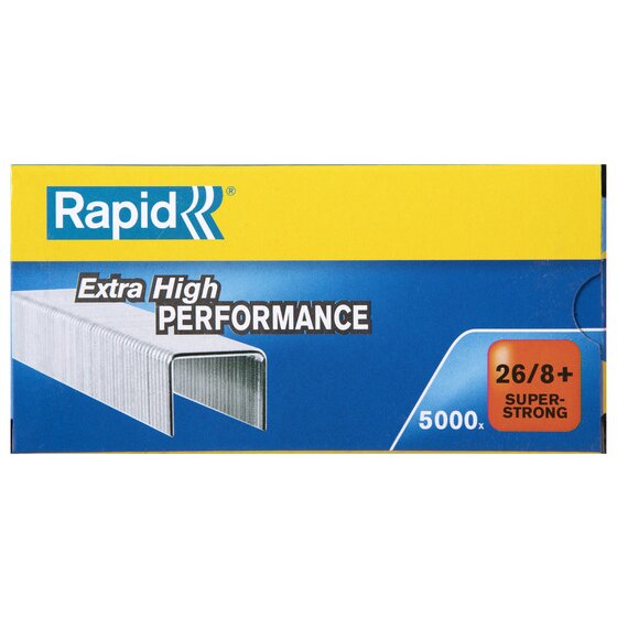 Rapid 26/8mm Superstrong Staples – Box of 5,000 (0180056)
