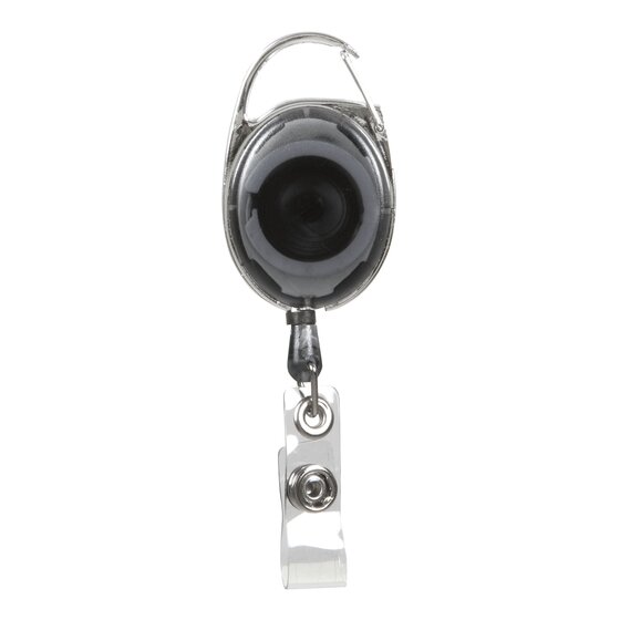 Rexel ID Retractable Snap Lock Holder – Charcoal