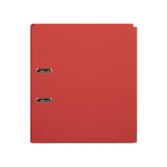Marbig Lever Arch File A4 – Bright Red | Polyethylene with Metal-Reinforced Edges