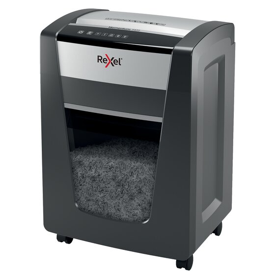 Rexel Momentum Cross X420 Shredder – Cross-Cut, Paper Clips & Staples