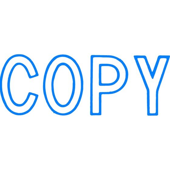 XSTAMPER CX-BN 1006 Copy Blue Pre-Inked Rubber Stamp