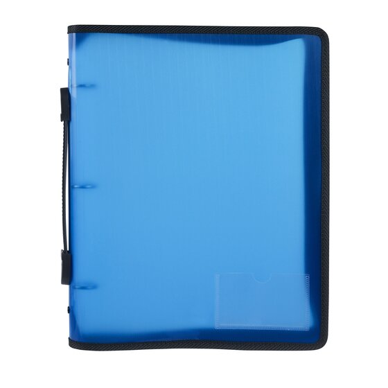 Marbig Zipper Binder with Handle – 25mm Spine, 3-Ring, Blue