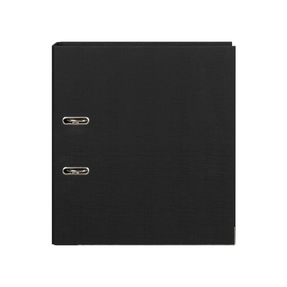 Marbig Lever Arch File A4 – Black | Polyethylene with Metal-Reinforced Edges
