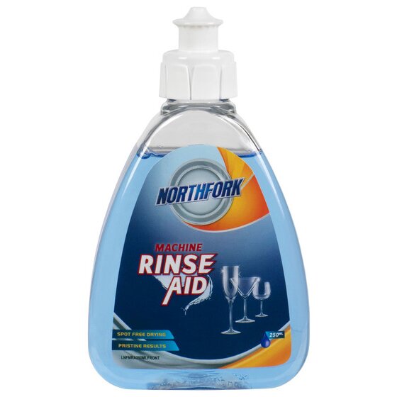 Northfork Machine Rinse Aid 250ml – Spot-Free, Streak-Free Finish for Commercial & Domestic Dishwashers