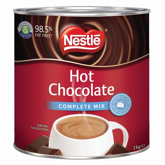 Nestlé Complete Mix Hot Chocolate Can 2kg – Smooth, Ready-to-Serve for Catering & Events
