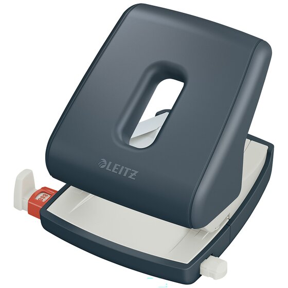LEITZ Cosy 2-Hole Punch, 30 Sheets, Velvet Grey