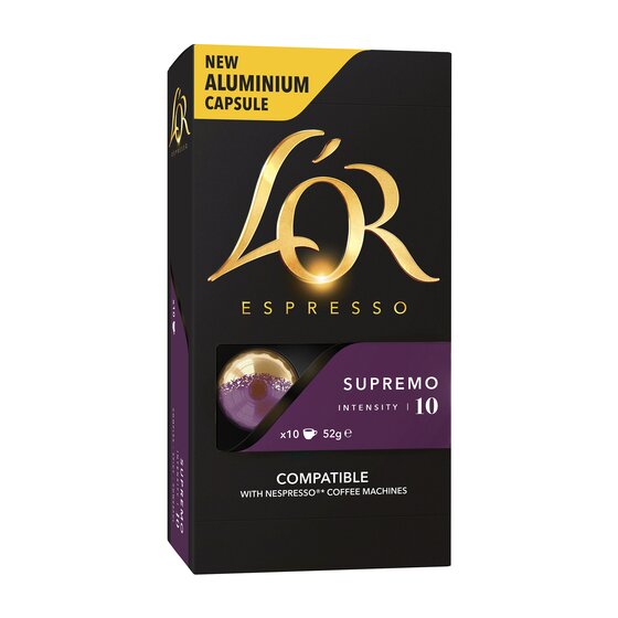 L'Or Supremo 10 Espresso Capsules – Box of 100