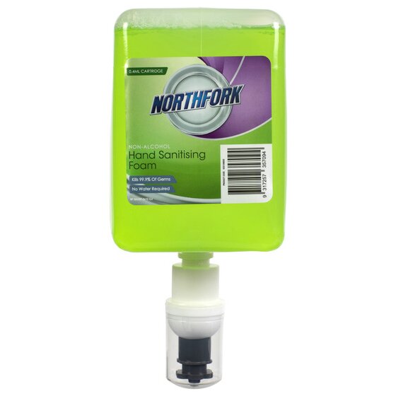Northfork Instant Hand Sanitising Foam Cartridge 1L / 0.4ml (Alcohol-Free)