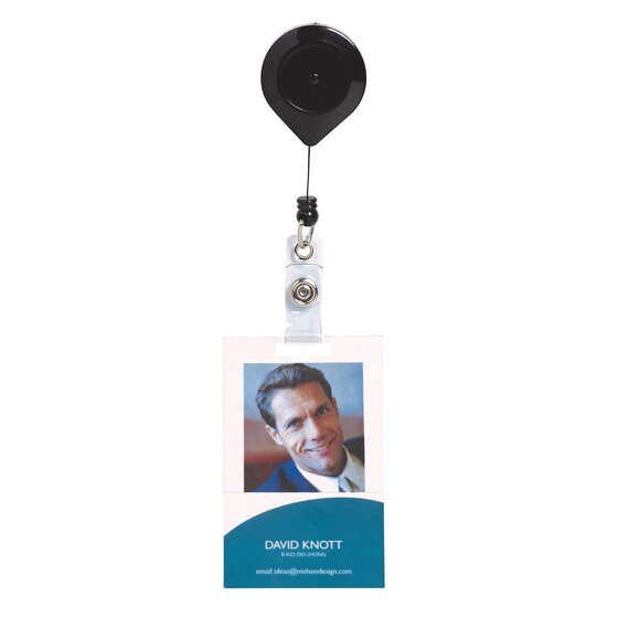 Rexel ID Retractable Card Holder – Nylon Cord, Lockable (Hangsell)