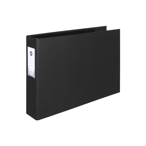 MARBIG Deluxe Ring Binder A3 Landscape 65mm 3D Black