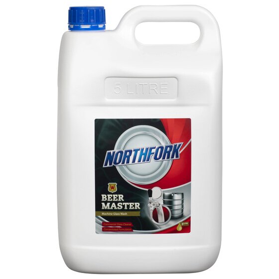 Northfork Beermaster Machine Glass Wash 5L – Cuts Through Oil, Juice & Lipstick Stains