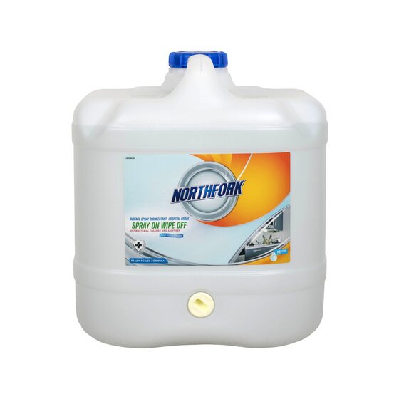 NORTHFORK SURFACE SPRAY DISINFECTANT HOSPITAL GRADE SPRAY ON WIPE OFF 15L
