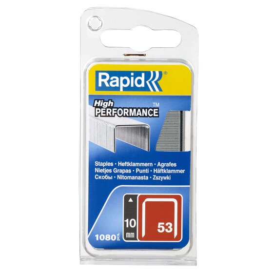 Rapid Tools Finewire Staples 53/10mm – Box of 1080 | Textile & Labelling