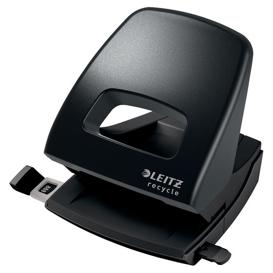LEITZ Recycle Punch 2H 30 Sheets Black