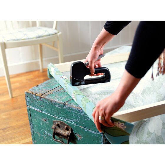 RAPID TOOLS Hobby Tacker – Lightweight Plastic Staple Gun for Upholstery & Textile Work