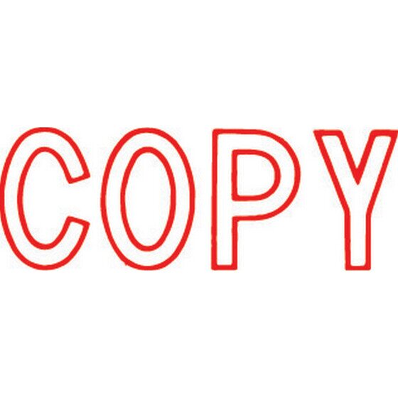 XSTAMPER CX-BN 1006 Copy Red Pre-Inked Rubber Stamp