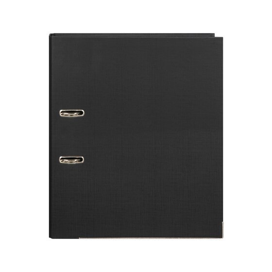Marbig Lever Arch File – Foolscap, Black | Polyethylene with Metal Edges