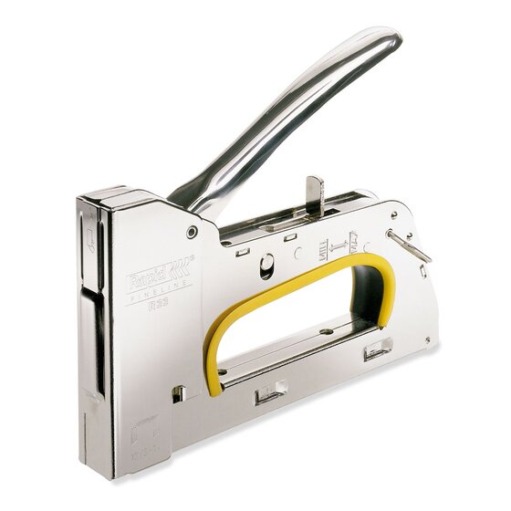 Rapid Tools R33E All-Steel Tacker | Heavy-Duty Staple Gun with 3-Step Force Adjuster