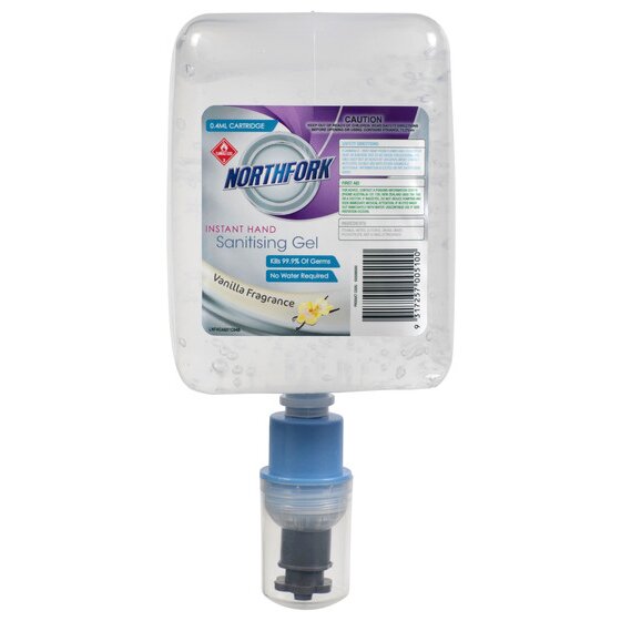 Northfork Instant Hand Sanitising Gel Cartridge 1L / 0.4ml (Vanilla)