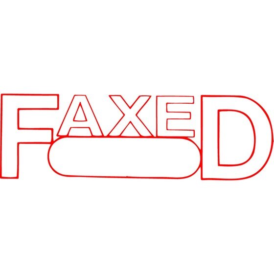 XSTAMPER CX-BN 1350 Pre-Inked Stamp – FAXED/DATE Red