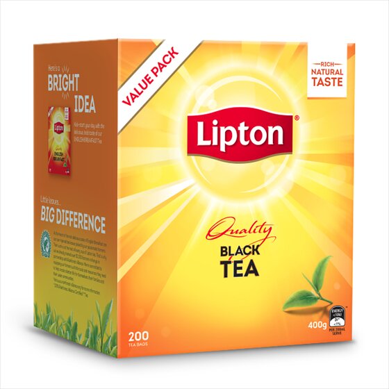 Lipton Quality Black Tea Cup Bags with String & Tag – Pack of 200