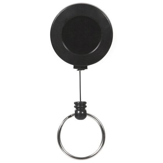 REXEL ID Retractable Key Holder (Mini) – Nylon Cord, Black
