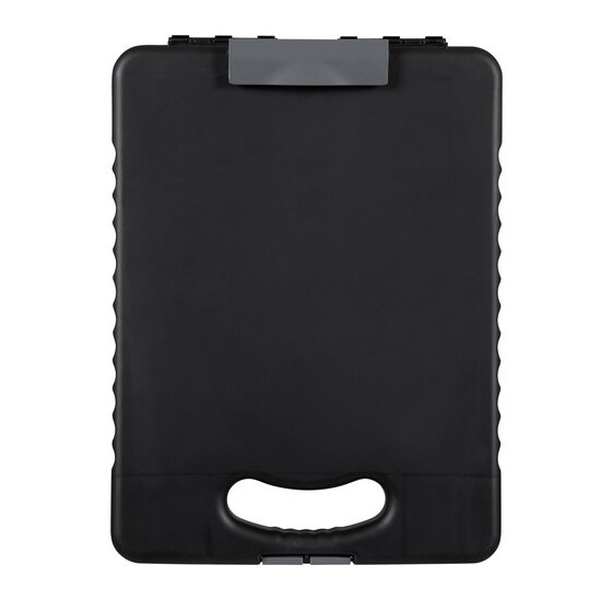 Marbig Professional Heavy-Duty Clipboard Case, Charcoal – A4 & Tablet Compatible
