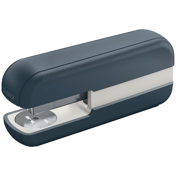 Leitz Cosy Stapler 30 Sheet – Velvet Grey | Open & Closed Stapling, Front-Load Magazine