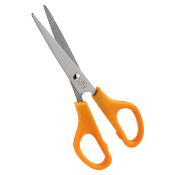 Marbig Orange Handle Scissors 158mm – Stainless Steel Blades for Home & Office