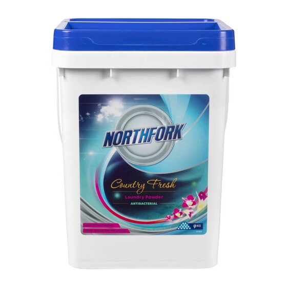 Northfork Antibacterial Laundry Powder 9kg Pail – Bacteria-Free Wash for Home and Commercial