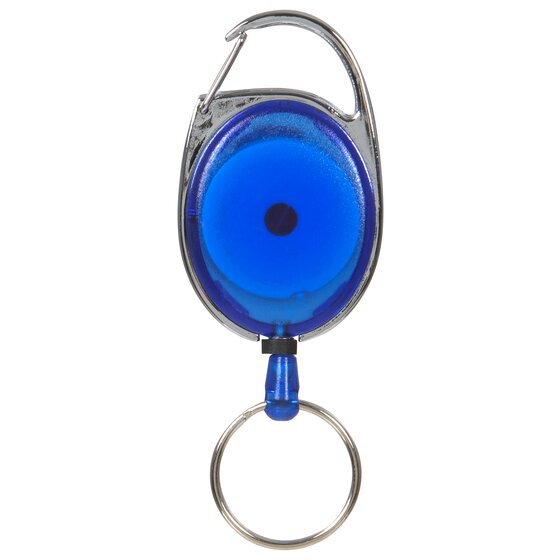 Rexel Retractable Snap Lock Key Holder – Blue – 60cm Nylon Cord
