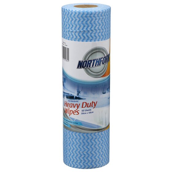Northfork Heavy Duty Antibacterial Wipe – 50 Sheet Roll