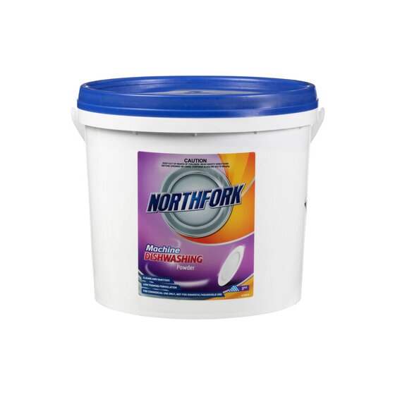 Northfork Machine Dishwashing Powder 5Kg – Low-Foam, Chlorine Formula for Commercial Dishwashers