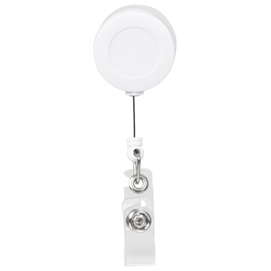 Rexel ID Retractable Card Holder with Strap – White