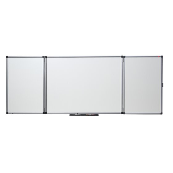 Nobo Confidential Folding Whiteboard 900×1200mm | Five Surfaces, Melamine Finish