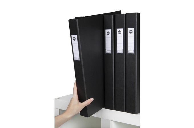 A3 Computer Binders MARBIG RING BINDER DELUXE A3 PORTRAIT 38MM 3D BLACK | RING BINDERS ...