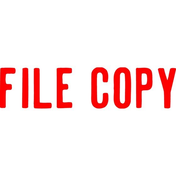 XSTAMPER CX-BN 1071 Pre-inked Stamp – FILE COPY Red