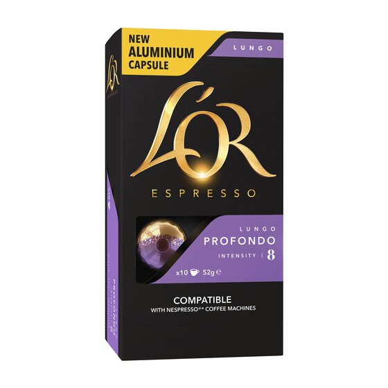 L'OR Espresso Capsules Lungo Profondo 8 – Box of 100