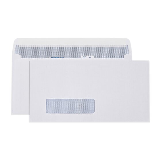 Cumberland Window Envelope 90gsm DLX 120 x 235mm White – Box of 500