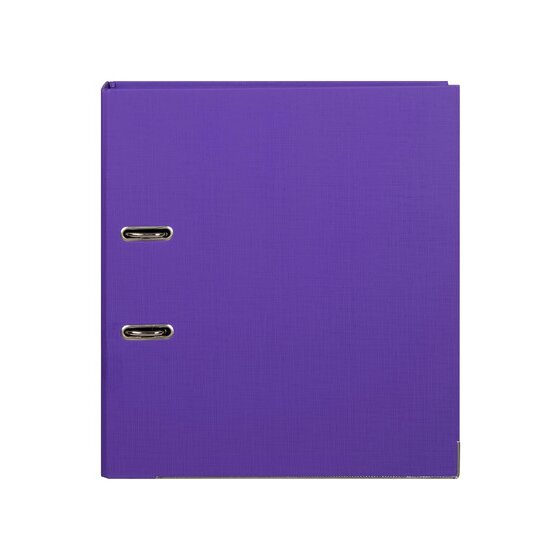 Marbig Lever Arch File A4 – Polyethylene, Purple, Locking Mechanism & Rado Fitting