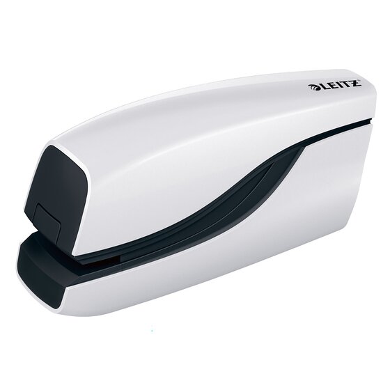 Leitz WOW Battery-Powered Stapler – White | Contactless, Hygienic Stapling