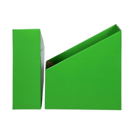 Marbig Book Box Small Green – Pack of 5 | Classroom & Office Storage